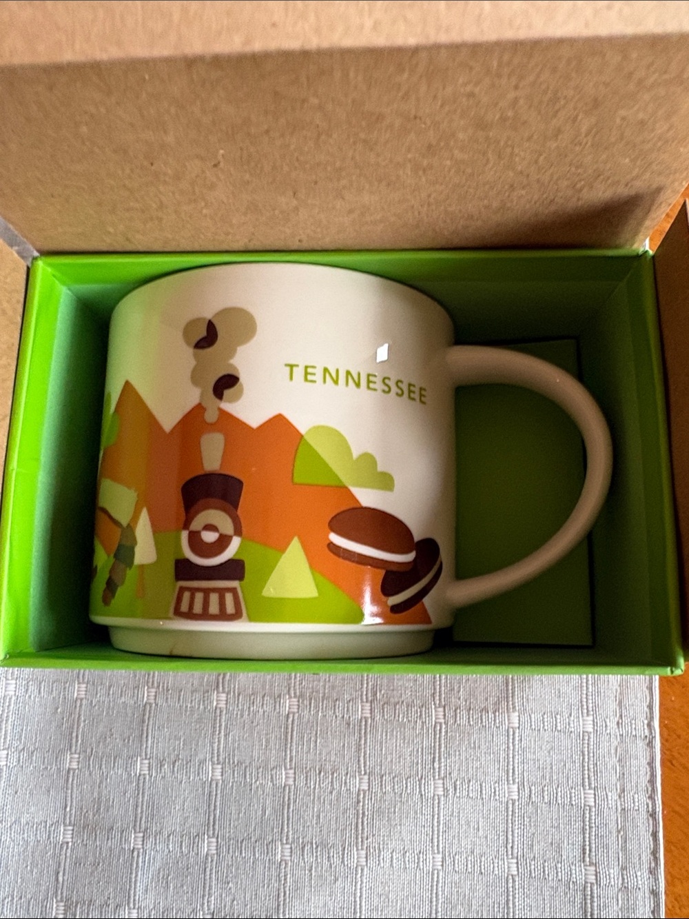 NIB Starbucks 2015 You Are Here Series Tennessee Collectible Mug; 14 oz